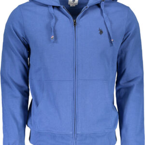 US POLO SWEATSHIRT WITH ZIP MEN BLUE