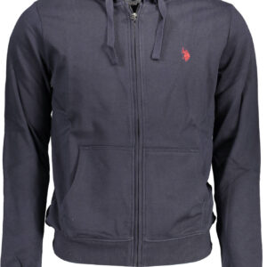 US POLO SWEATSHIRT WITH ZIP BLUE MAN