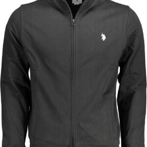 US POLO SWEATSHIRT WITH ZIP BLACK MAN
