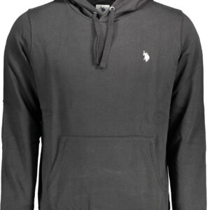 US POLO SWEATSHIRT WITHOUT ZIP BLACK MAN