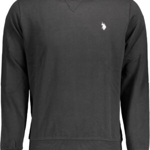 US POLO SWEATSHIRT WITHOUT ZIP BLACK MAN
