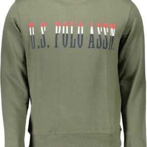 US POLO SWEATSHIRT WITHOUT ZIP MEN GREEN