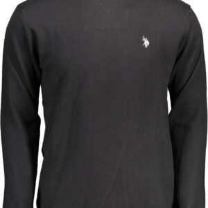 US MEN'S BLACK POLO SHIRT