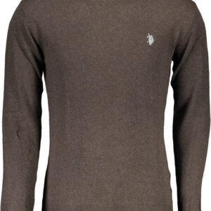 US POLO BROWN MEN'S SWEATER