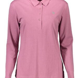 US POLO LONG SLEEVE POLO WOMAN PINK