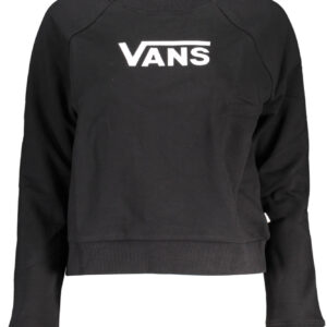 VANS BLACK WOMAN ZIPPED SWEATSHIRT