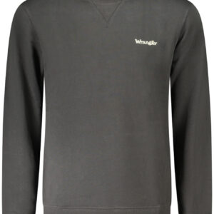 WRANGLER MEN'S BLACK ZIP-UP SWEATSHIRT