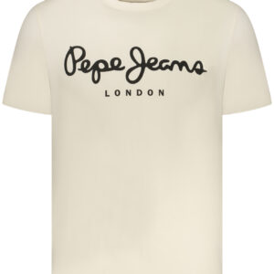 PEPE JEANS MEN'S SHORT-SLEEVE T-SHIRT, BEIGE