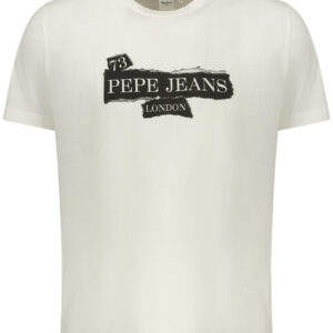 PEPE JEANS MEN'S SHORT-SLEEVED T-SHIRT WHITE