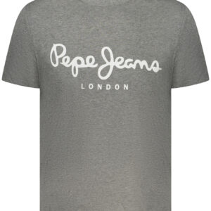 PEPE JEANS MEN'S SHORT-SLEEVED T-SHIRT, GREY