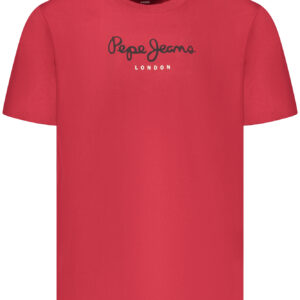 PEPE JEANS MEN'S SHORT-SLEEVED T-SHIRT, RED