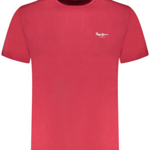 PEPE JEANS MEN'S SHORT-SLEEVED T-SHIRT, RED
