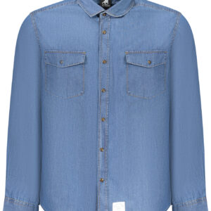 US GRAND MEN'S BLUE LONG-SLEEVED SHIRT