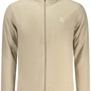 US GRAND MEN'S BEIGE ZIP-UP SWEATSHIRT
