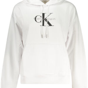 CALVIN KLEIN WOMEN'S ZIP-UP SWEATSHIRT WHITE