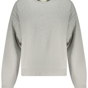 CALVIN KLEIN WOMEN'S GRAY ZIP-UP SWEATSHIRT