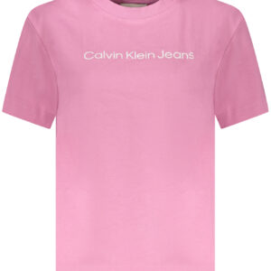 CALVIN KLEIN WOMEN'S SHORT-SLEEVE T-SHIRT PINK