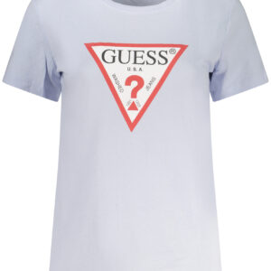 GUESS JEANS WOMEN'S SHORT-SLEEVED T-SHIRT, BLUE