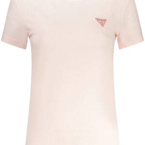 GUESS JEANS WOMEN'S SHORT SLEEVE T-SHIRT PINK