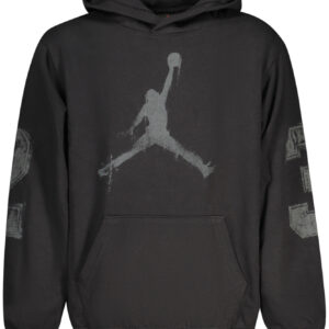 JORDAN KIDS' BLACK ZIP-UP SWEATSHIRT