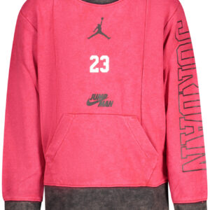 JORDAN RED ZIP-UP SWEATSHIRT FOR KIDS