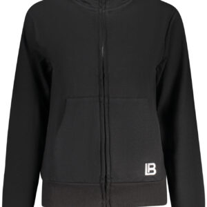 LAURA BIAGIOTTI WOMEN'S BLACK ZIP-UP SWEATSHIRT