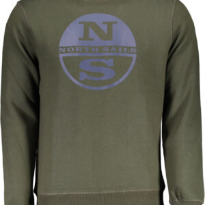 NORTH SAILS GREEN MEN'S ZIPLESS SWEATSHIRT