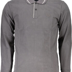 NORTH SAILS MEN'S LONG SLEEVED POLO SHIRT GRAY
