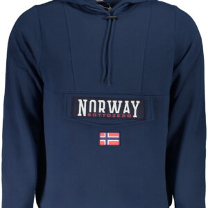NORWAY 1963 MEN'S BLUE ZIP-UP SWEATSHIRT