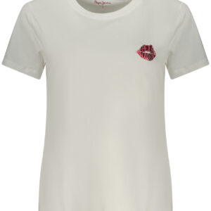PEPE JEANS WOMEN'S SHORT-SLEEVE T-SHIRT WHITE