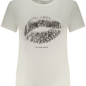PEPE JEANS WOMEN'S SHORT-SLEEVE T-SHIRT WHITE