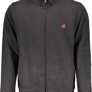 US GRAND MEN'S BLACK ZIP-UP SWEATSHIRT