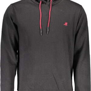 US GRAND MEN'S BLACK ZIP-UP SWEATSHIRT
