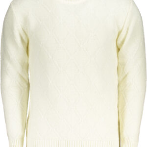 US GRAND MEN'S WHITE SWEATER