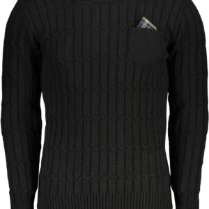 US GRAND MEN'S BLACK SWEATER