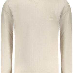BOSS MEN'S ZIP-UP SWEATSHIRT, BEIGE