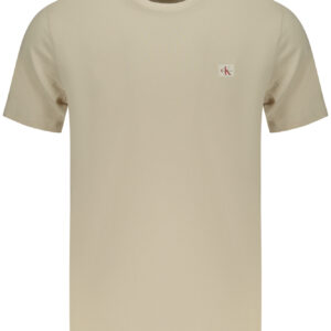 CALVIN KLEIN MEN'S SHORT-SLEEVE T-SHIRT BEIGE