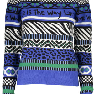 DESIGUAL WOMEN'S BLUE SWEATER