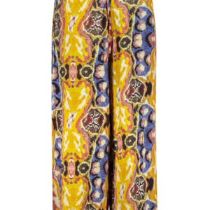 DESIGUAL WOMEN'S YELLOW TROUSERS