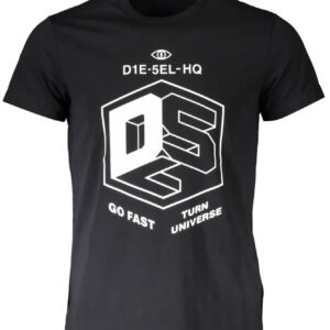 DIESEL MEN'S SHORT SLEEVE T-SHIRT BLACK