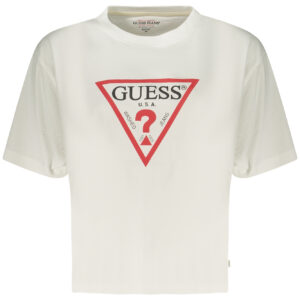 GUESS JEANS WOMEN'S SHORT-SLEEVE T-SHIRT WHITE