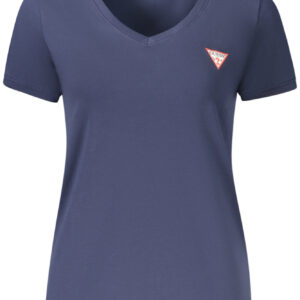 GUESS JEANS WOMEN'S SHORT SLEEVE T-SHIRT BLUE