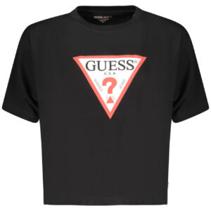 GUESS JEANS WOMEN'S SHORT-SLEEVED T-SHIRT BLACK