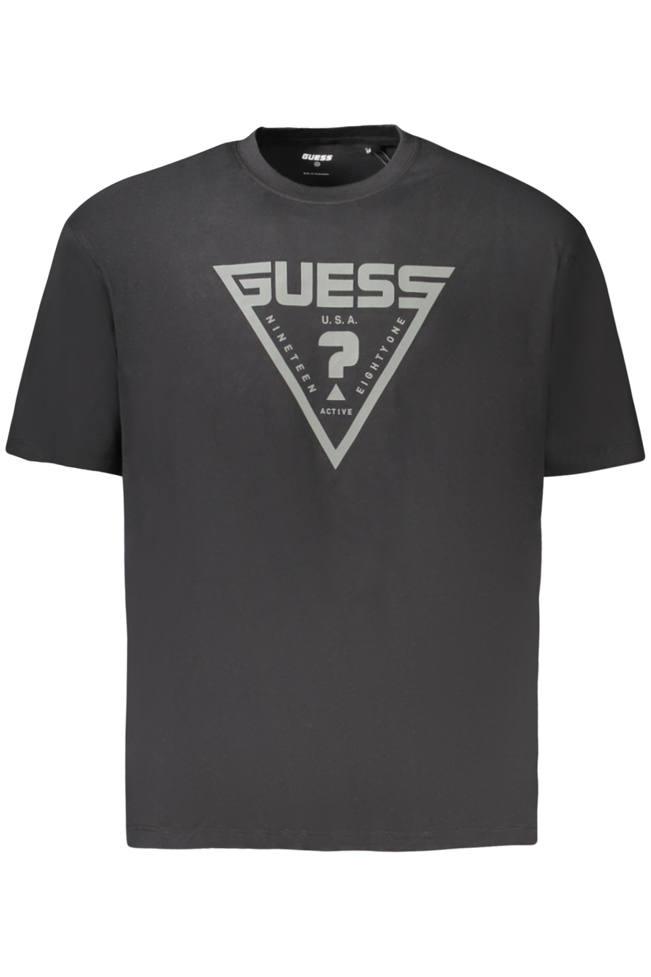 GUESS JEANS SHORT SLEEVE T-SHIRT MEN BLACK
