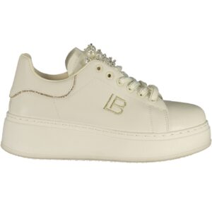 LAURA BIAGIOTTI WOMEN'S WHITE SPORTS SHOES