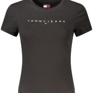 TOMMY HILFIGER WOMEN'S SHORT-SLEEVE T-SHIRT BLACK
