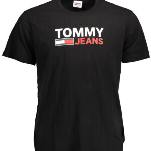 TOMMY HILFIGER SHORT SLEEVE T-SHIRT MEN BLACK