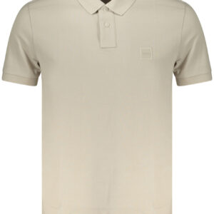 BOSS MEN'S SHORT-SLEEVE POLO SHIRT, BEIGE