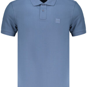 BOSS MEN'S SHORT-SLEEVE POLO SHIRT, BLUE