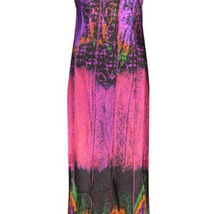 DESIGUAL WOMEN'S LONG PURPLE DRESS